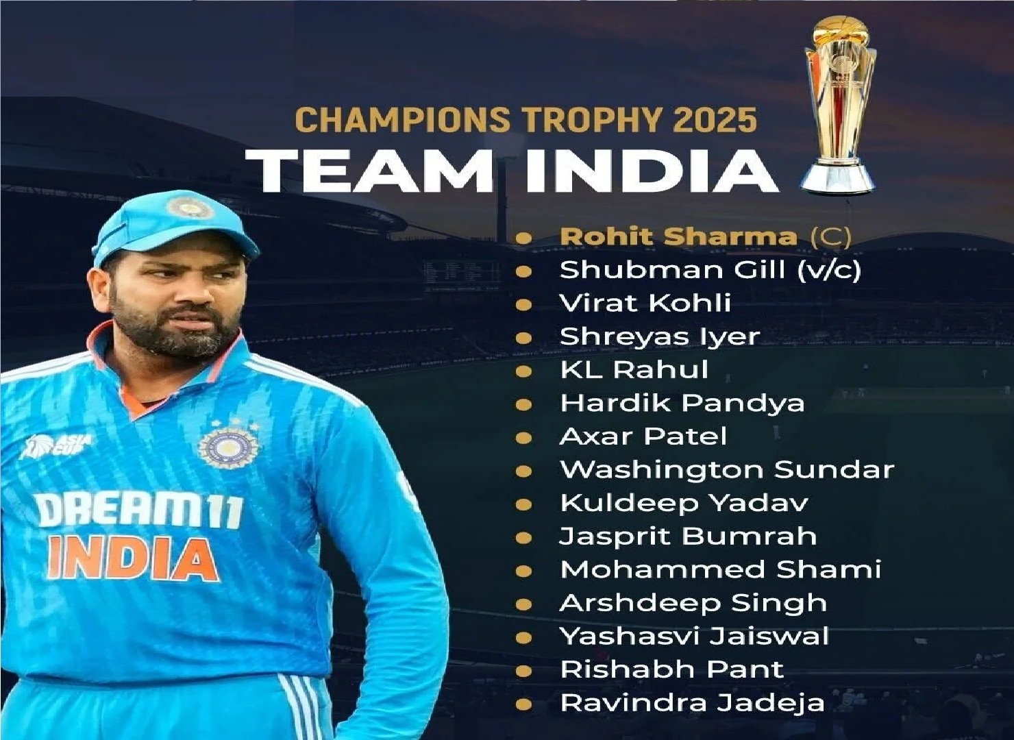chaimpins trophy team inda 2025