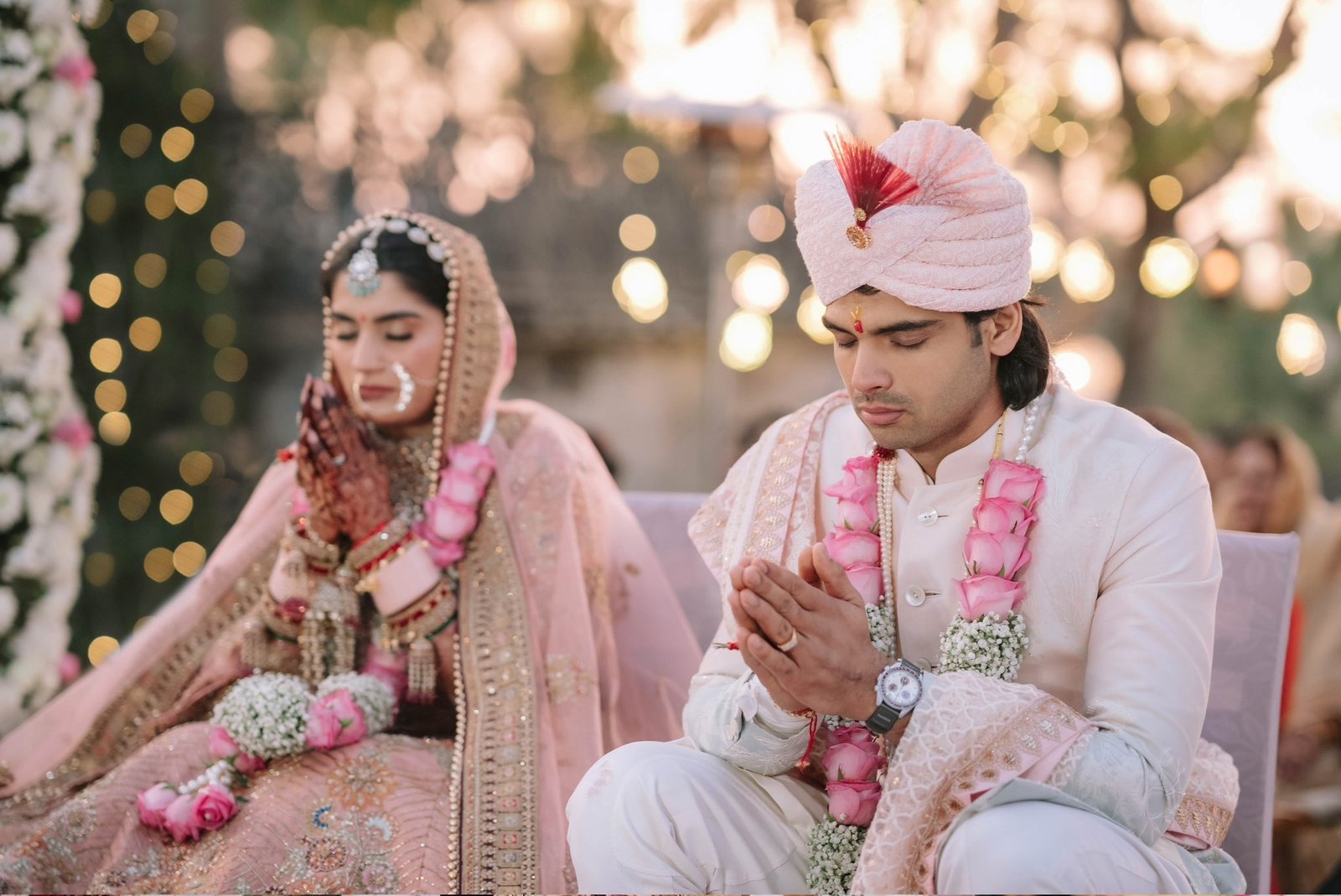 neeraj chopda's wadding