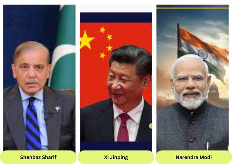India Pakistan and China - Shehbaz Sharif Xi Jinping Narendra Modi