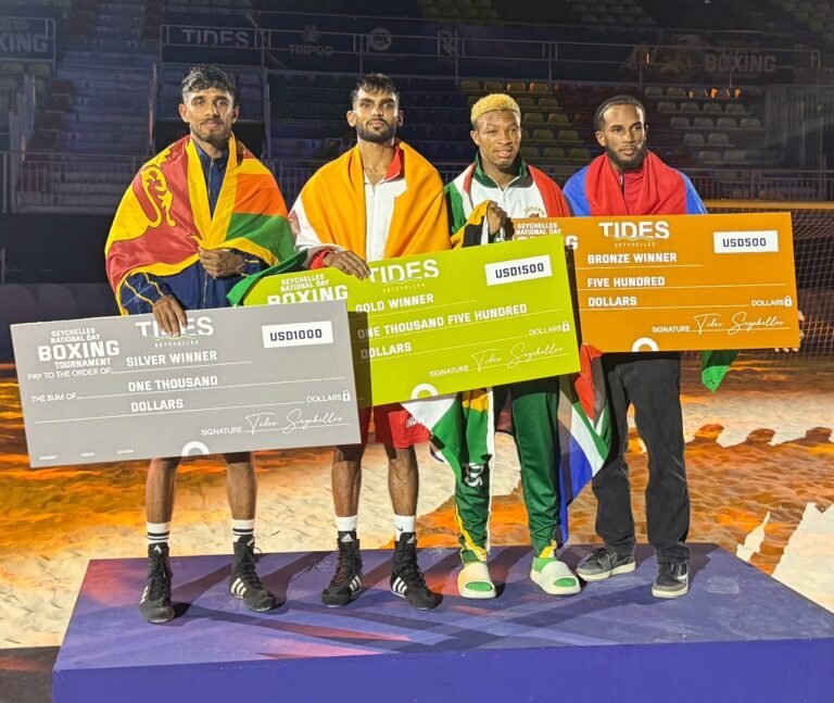 India Gold Medal at Seychelles National Day Boxing Tournament 1 - 24 June 2025