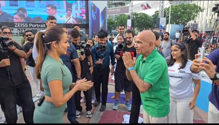 Malaika Arora & 73 year old elder IYD 2025 21 June